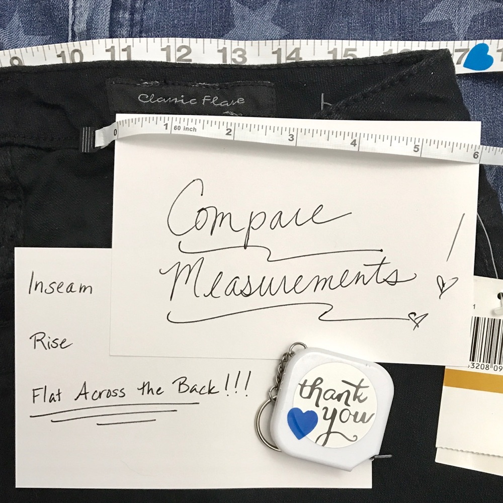 ๐๐COMPARE MEASUREMENTS W YOUR OWN JEANS THAT FIT